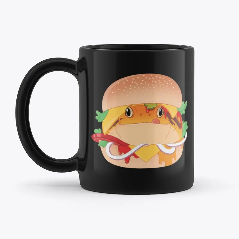 Nacho Cheeseburger Black Mug