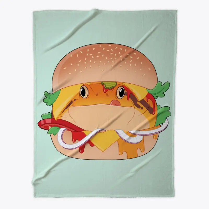 Nacho Cheeseburger Fleece Blanket