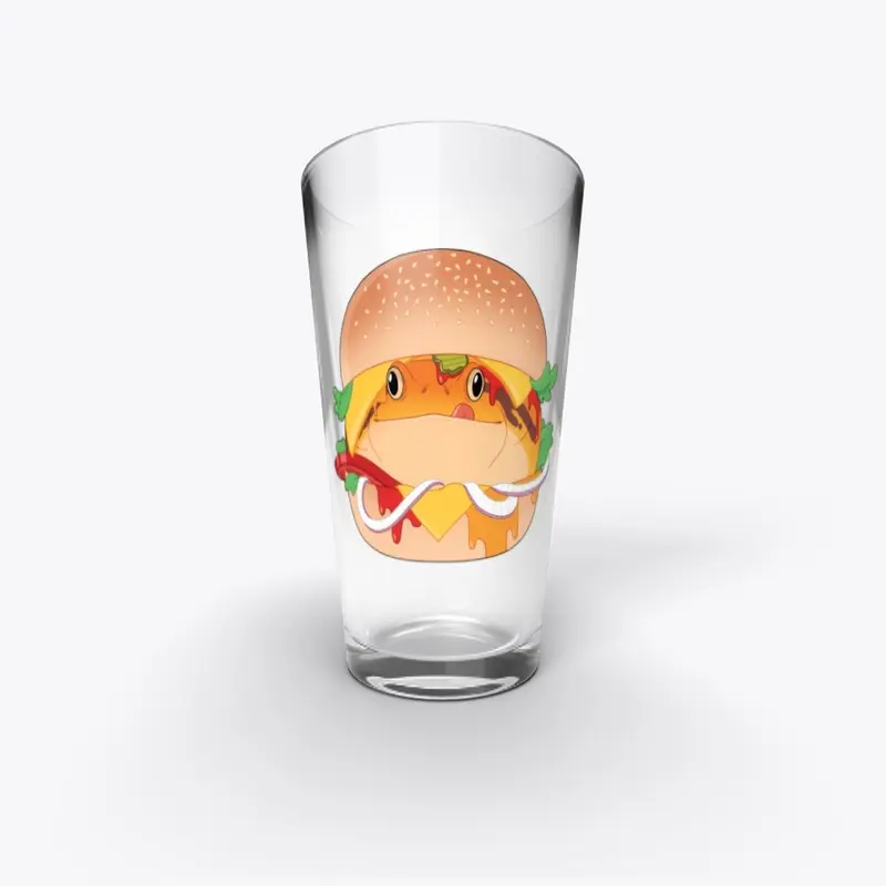 Nacho Cheeseburger Glass Cup 