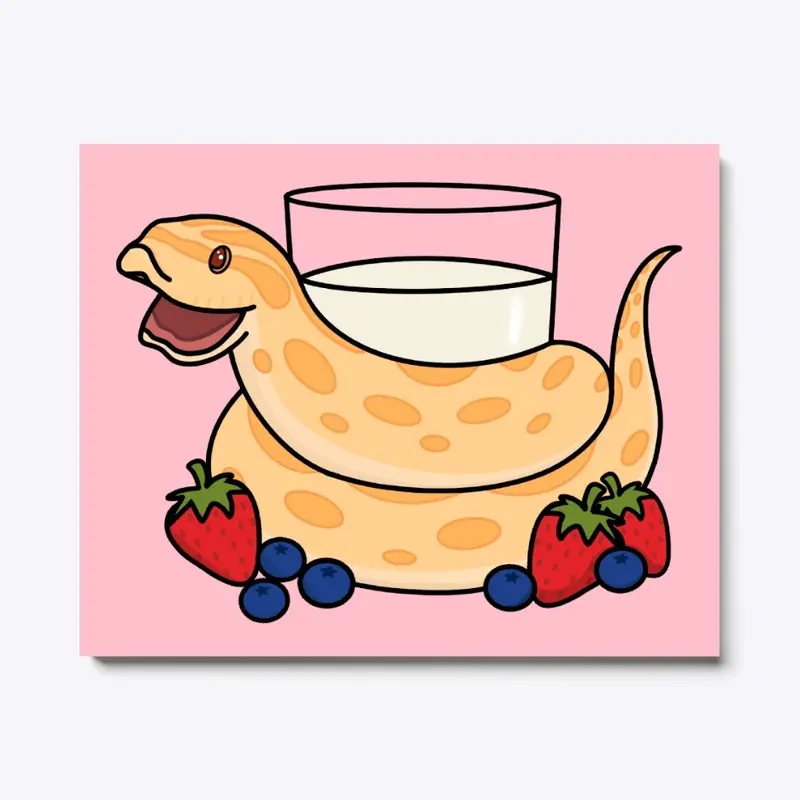 Berries and Cream Hognose Canvas Print